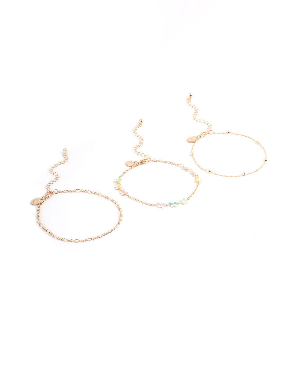 Gold Butterfly Mulit Anklet sold by lovisa