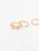 Gold Twisted Flower Ring Pack sold by lovisa