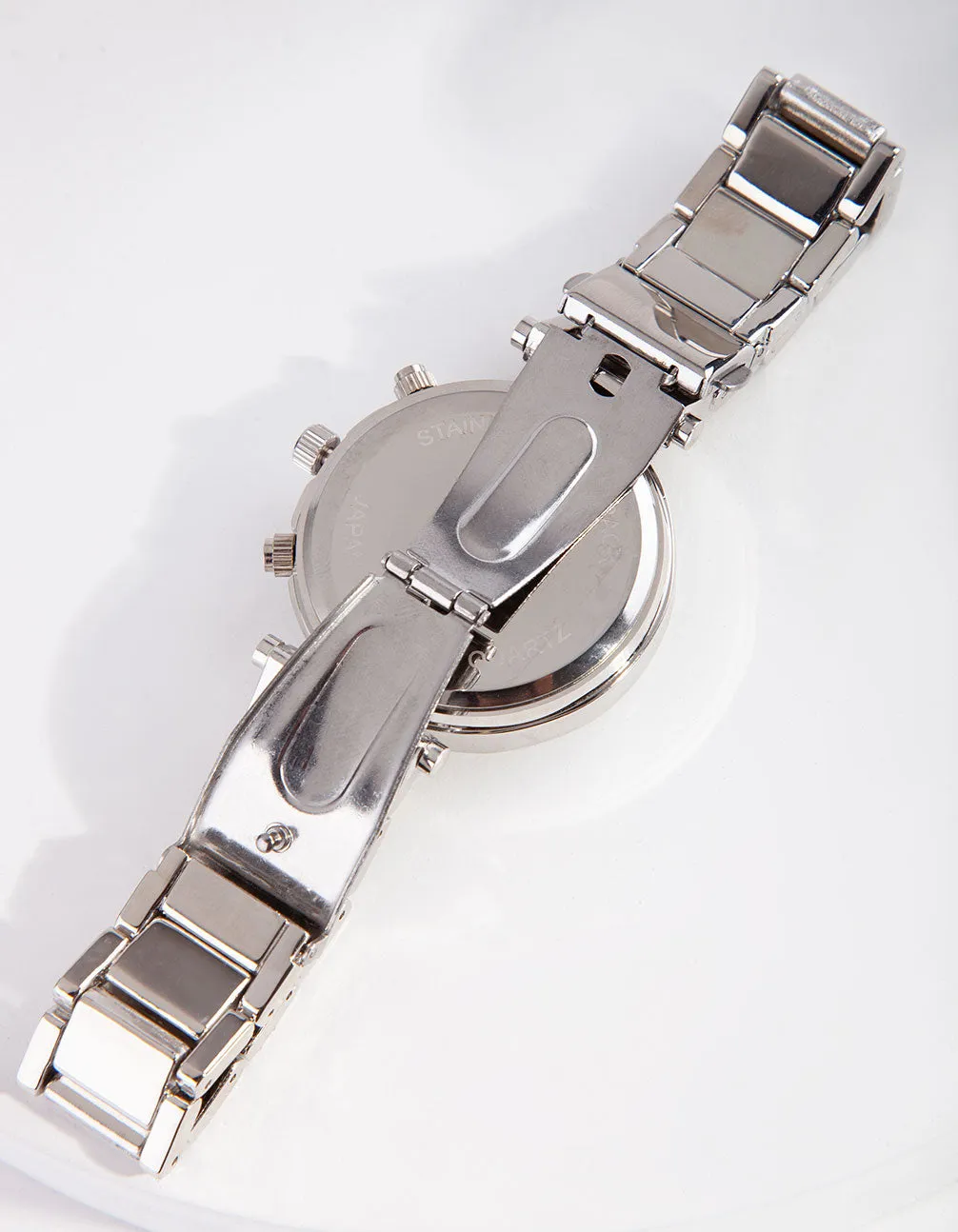 Rhodium Diamante Glam Watch sold by lovisa product image thumbnail 3