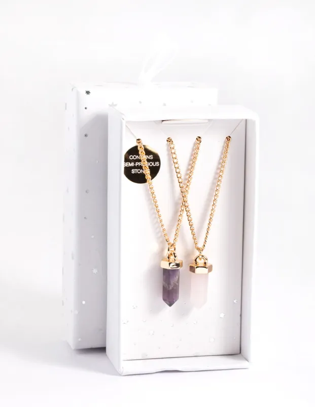 Gold Mini Shard Necklace Pack sold by lovisa