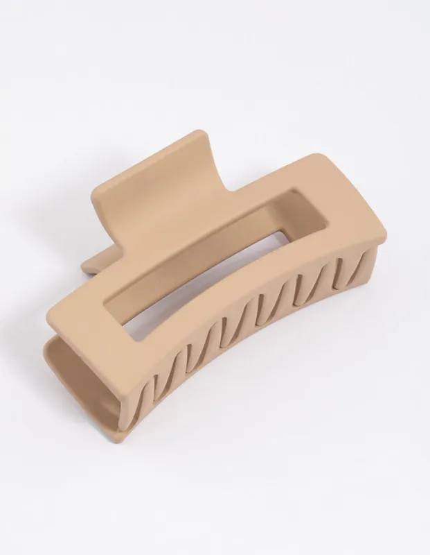 Neutral  Large Coated Claw sold by lovisa