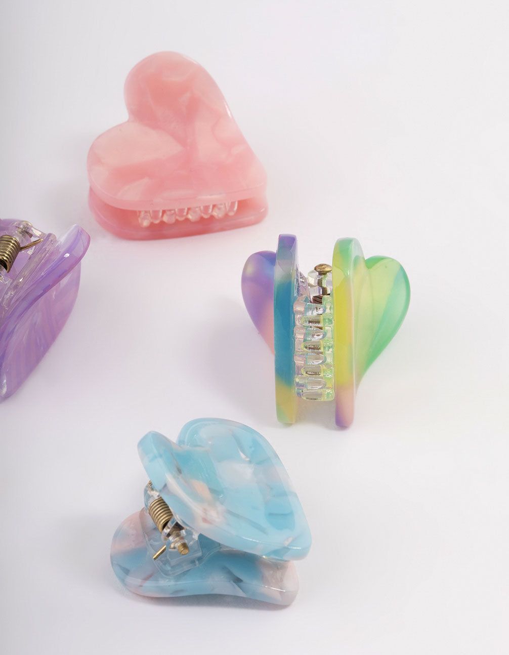 Acrylic Heart Multi Claw Clip Pack sold by lovisa product image thumbnail 2
