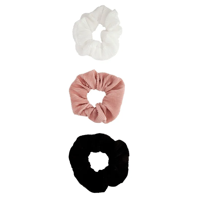Plisse Neutral Trio Scrunchie Pack sold by lovisa