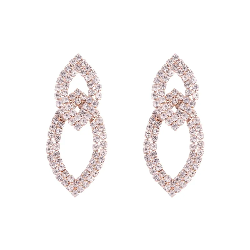 Rose Gold Cup Chain Double Leaf Earrings sold by lovisa