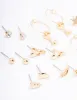 Gold Pearl Drip Heart Earring 12-Pack sold by lovisa