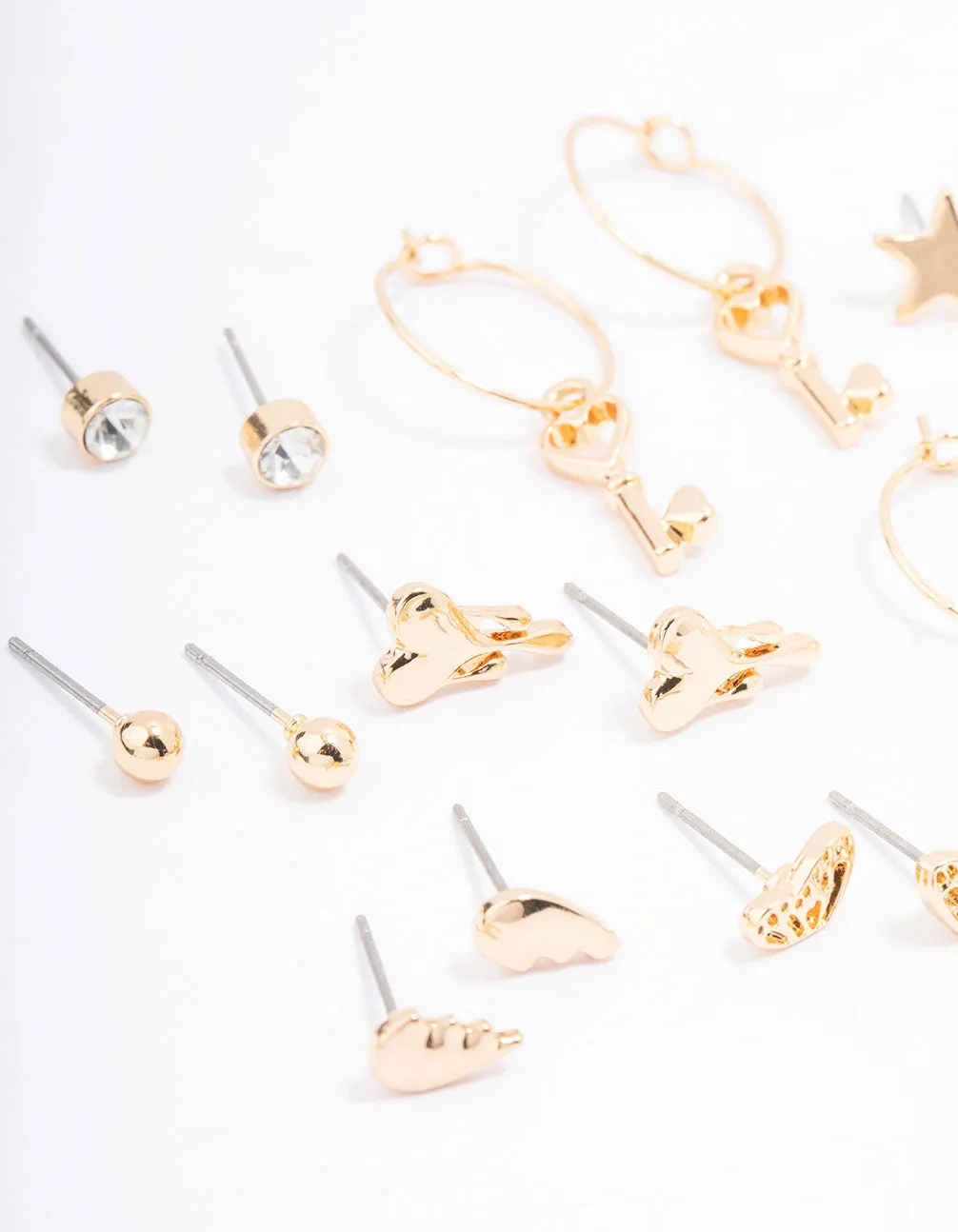 Gold Pearl Drip Heart Earring 12-Pack sold by lovisa product image thumbnail 2