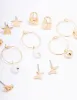 Gold Pearl Drip Heart Earring 12-Pack sold by lovisa
