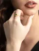 Gold Plated Sterling Silver Green Pear Ring sold by lovisa