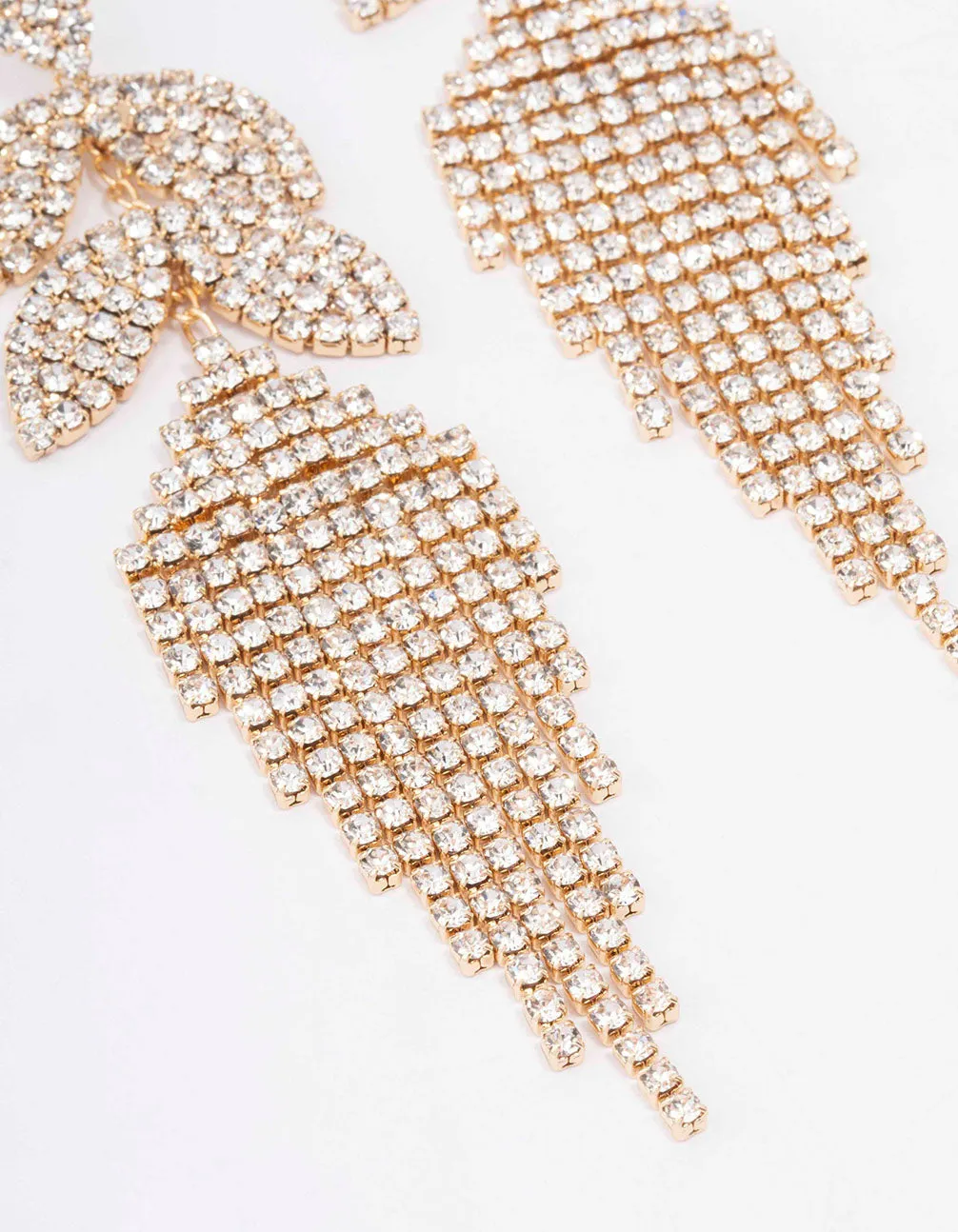 Gold Petal Cupchain Drop Earrings sold by lovisa product image thumbnail 3