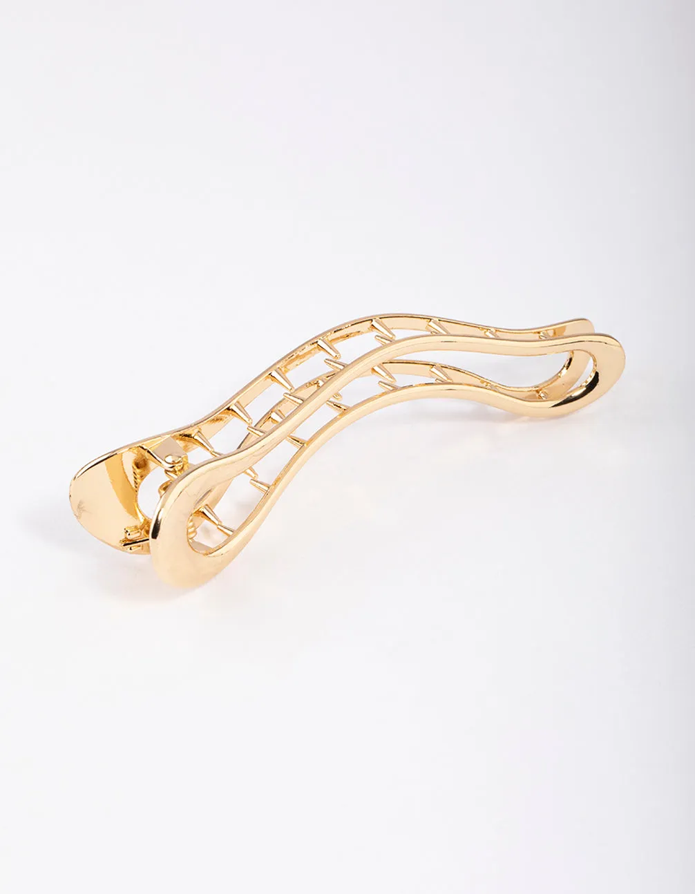 Gold Waved Claw Clip sold by lovisa product image thumbnail 2