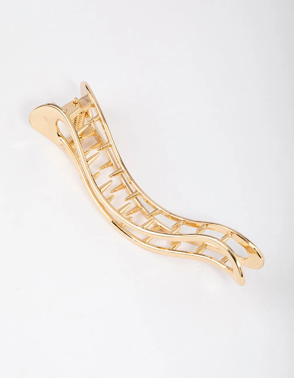 Gold Waved Claw Clip sold by lovisa product image thumbnail 3