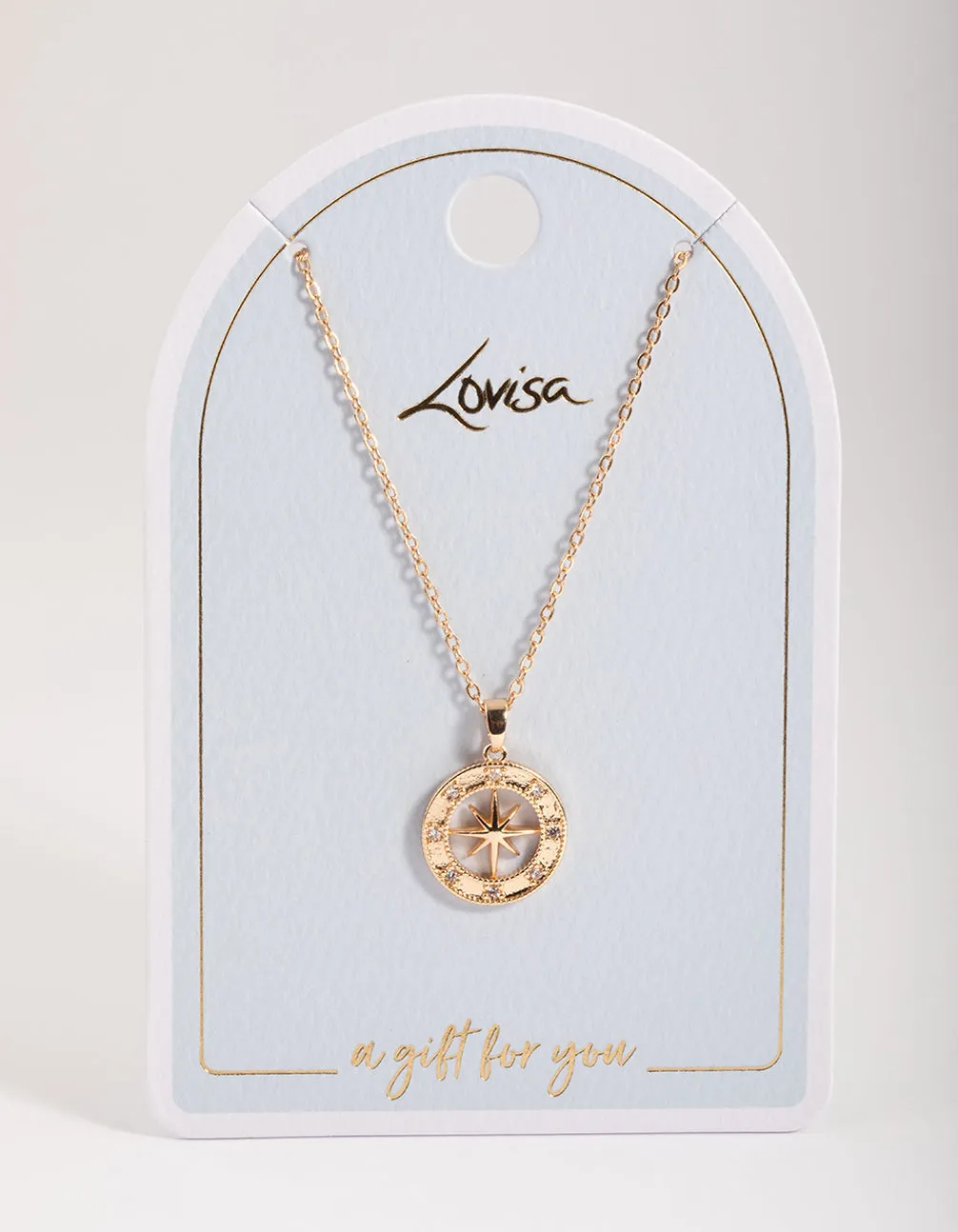 Gold Celestial Compass Necklace sold by lovisa product image thumbnail 2