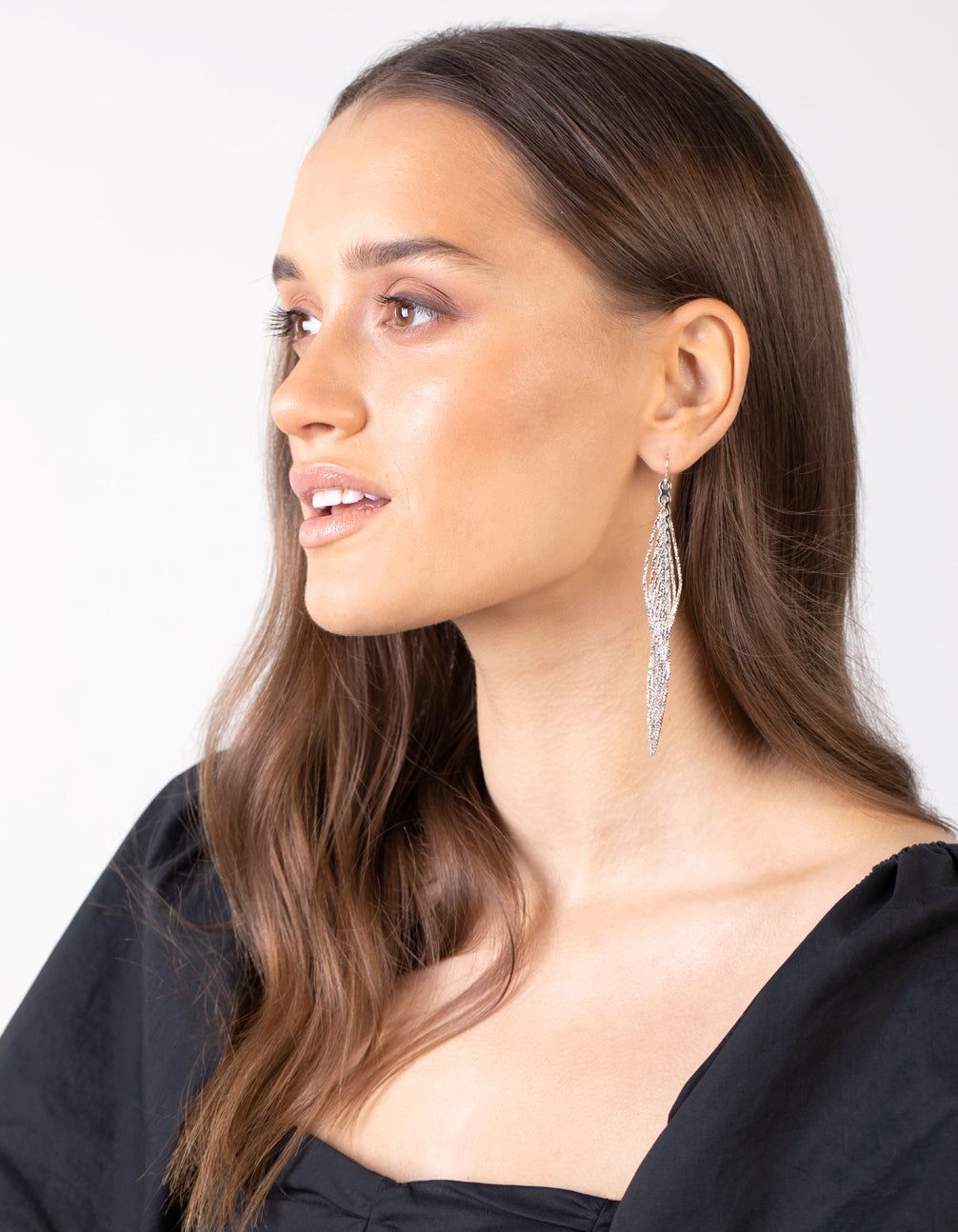 Silver Diamond Cut Drop Earrings sold by lovisa product image thumbnail 4