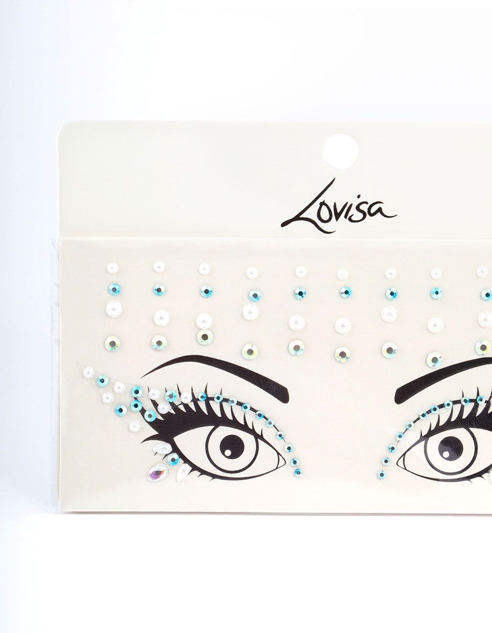 Acrylic Blue Diamante Pearl Face Jewels sold by lovisa product image thumbnail 2