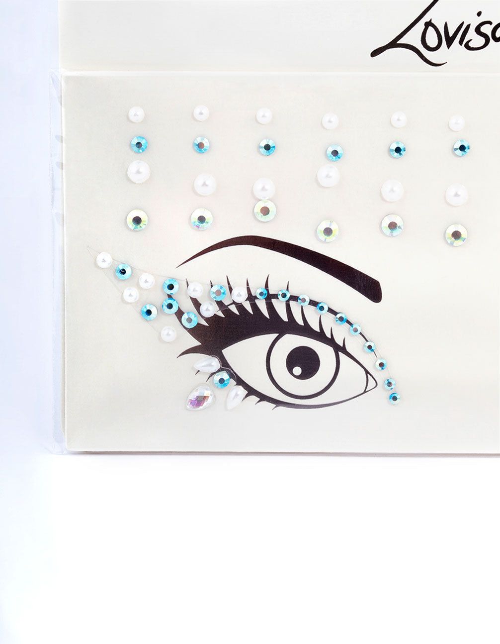 Acrylic Blue Diamante Pearl Face Jewels sold by lovisa product image thumbnail 3