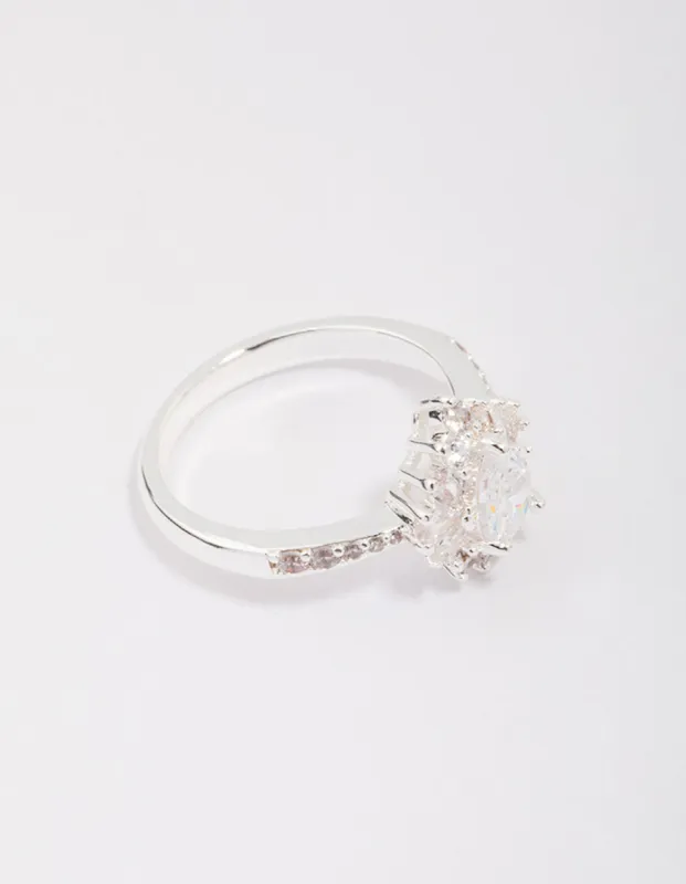 Silver Plated Regal Pear Ring sold by lovisa
