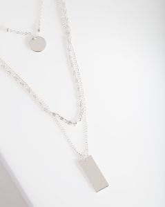 Silver Mixed Chain Choker sold by lovisa