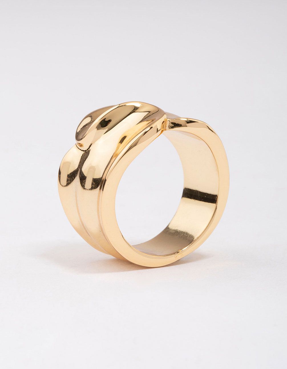 Gold Plated Pressed Metal Band Ring sold by lovisa product image thumbnail 2
