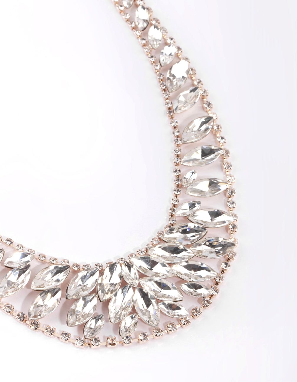 Rose Gold Diamante Necklace sold by lovisa