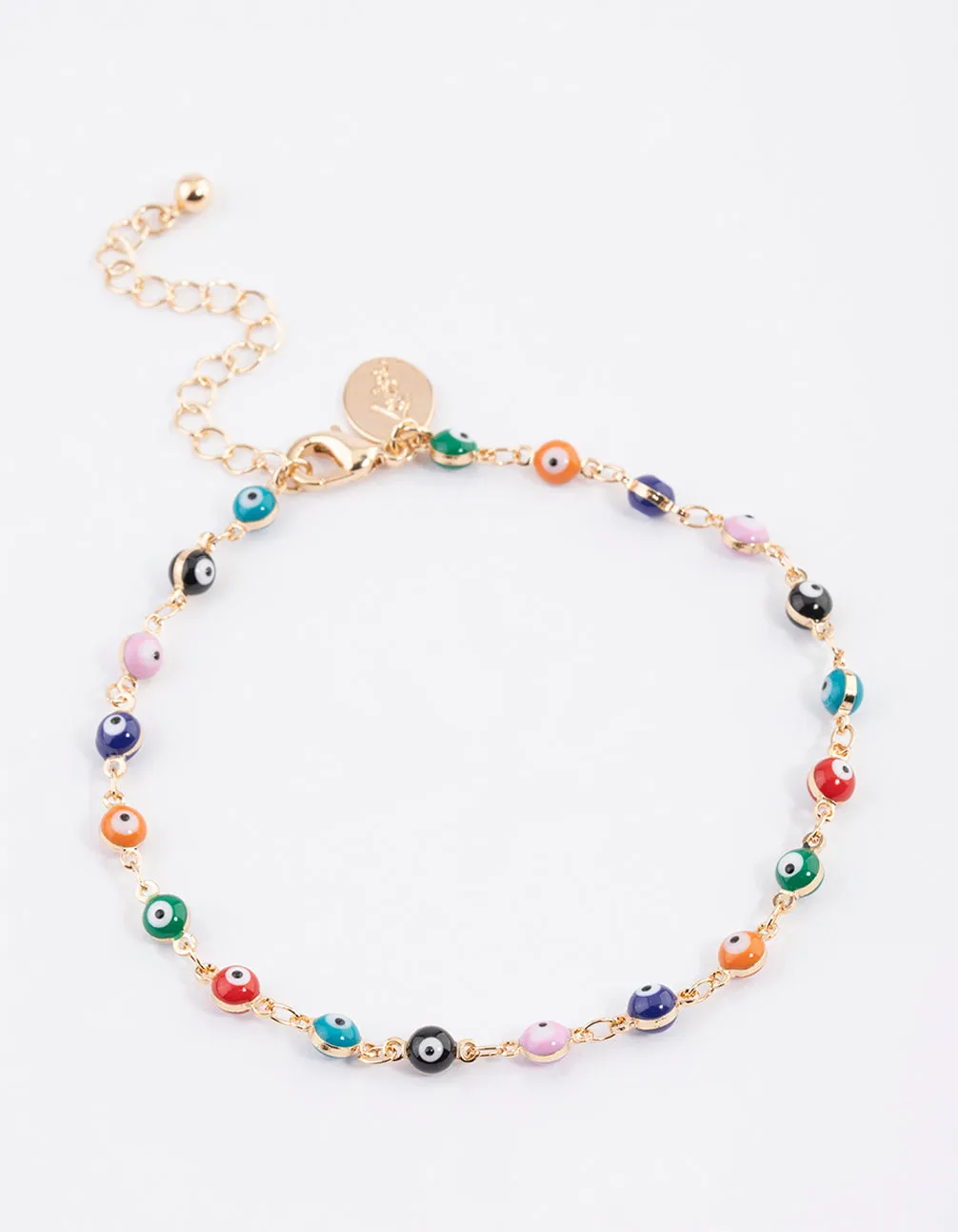 Gold Evil Eye Layered Chain Anklet sold by lovisa product image thumbnail 2