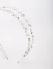 Silver Floral Diamante Headband sold by lovisa