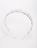 Silver Floral Diamante Headband sold by lovisa