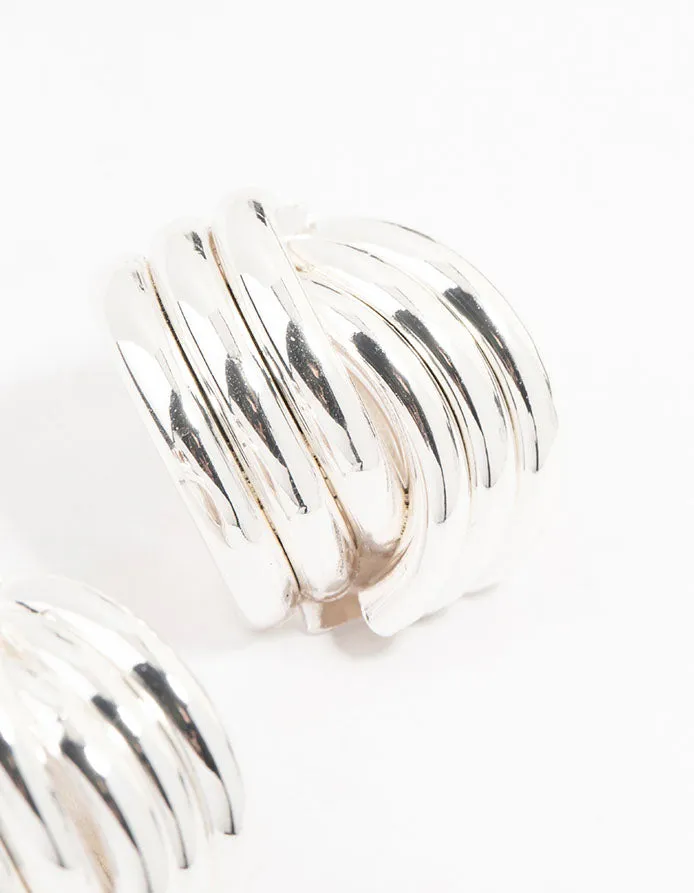 Silver Plated Knotted Stud Earrings sold by lovisa product image thumbnail 3