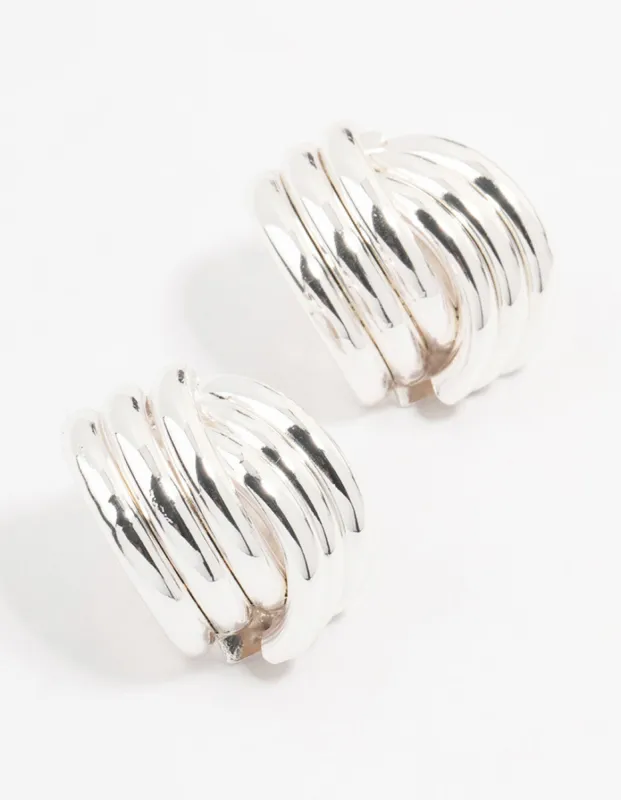 Silver Plated Knotted Stud Earrings sold by lovisa