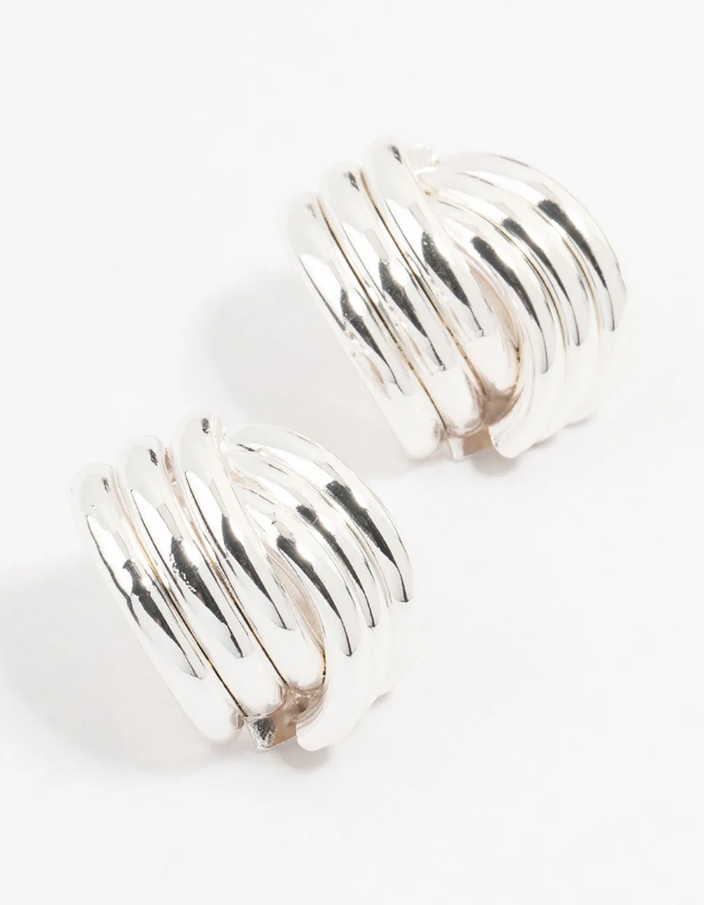 Silver Plated Knotted Stud Earrings sold by lovisa
