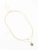 Double Gold Chain Flower Necklace sold by lovisa