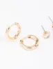 Gold Diamante Stud & Hoop Earring Pack sold by lovisa