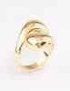 Gold Plated Stacked Swirl Cocktail Ring sold by lovisa