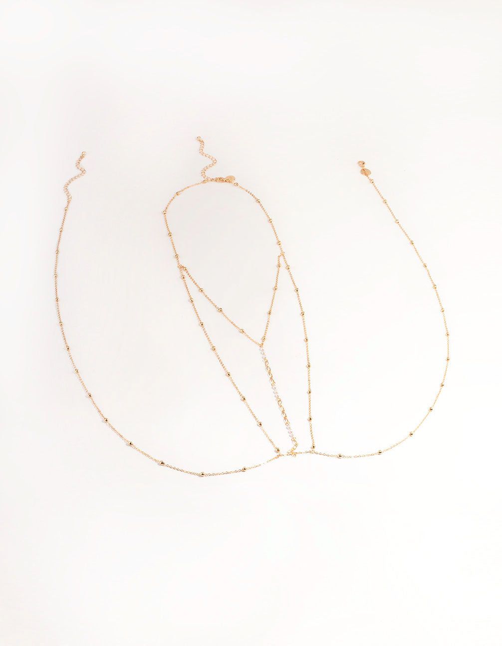 Gold Ball Pearl Body Chain sold by lovisa product image thumbnail 2