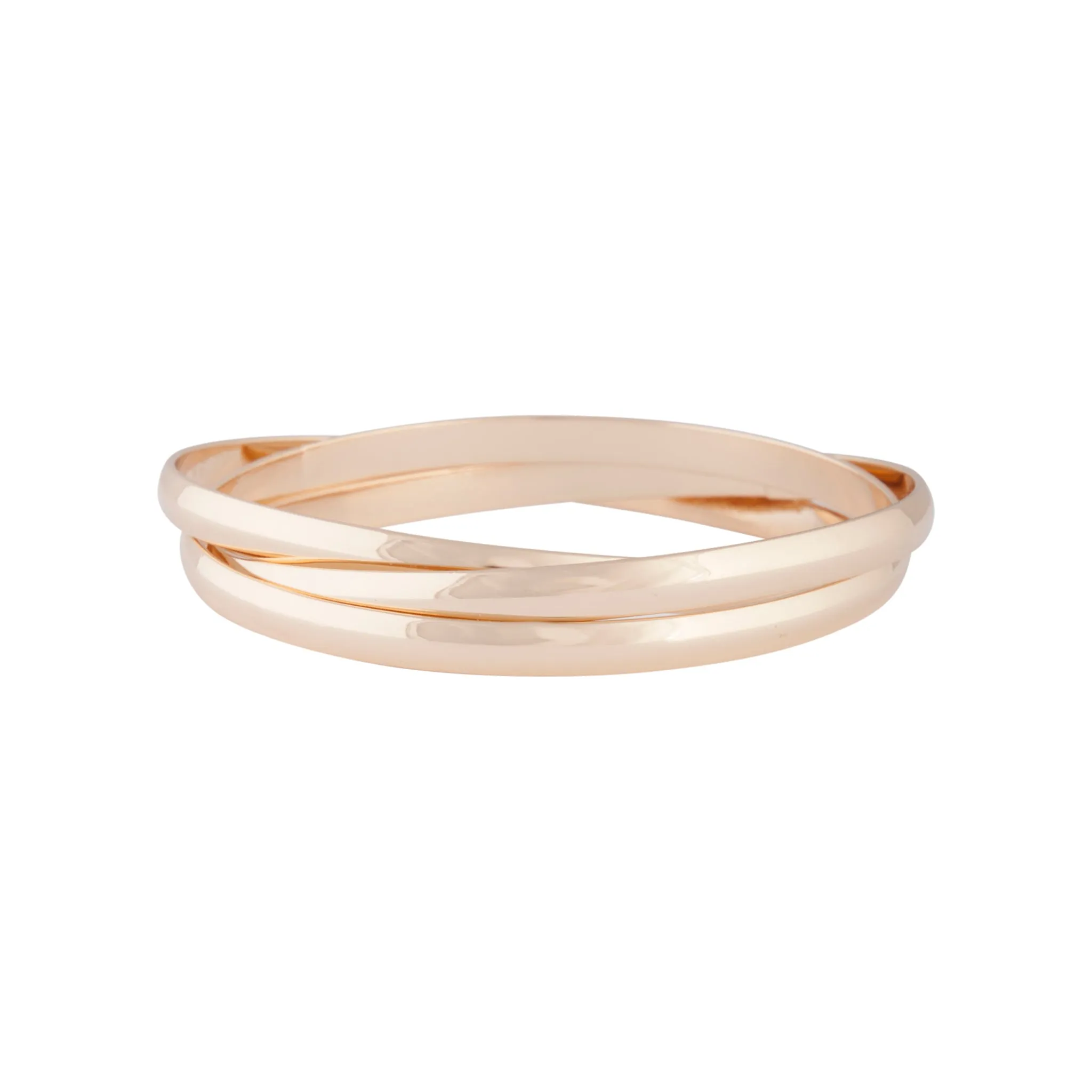Gold Trio Linked Bangle sold by lovisa
