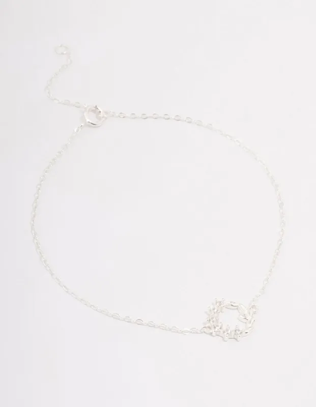 Sterling Silver Circular Leaf Bracelet sold by lovisa