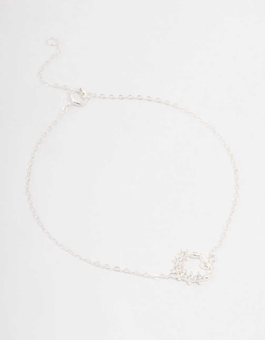 Sterling Silver Circular Leaf Bracelet sold by lovisa