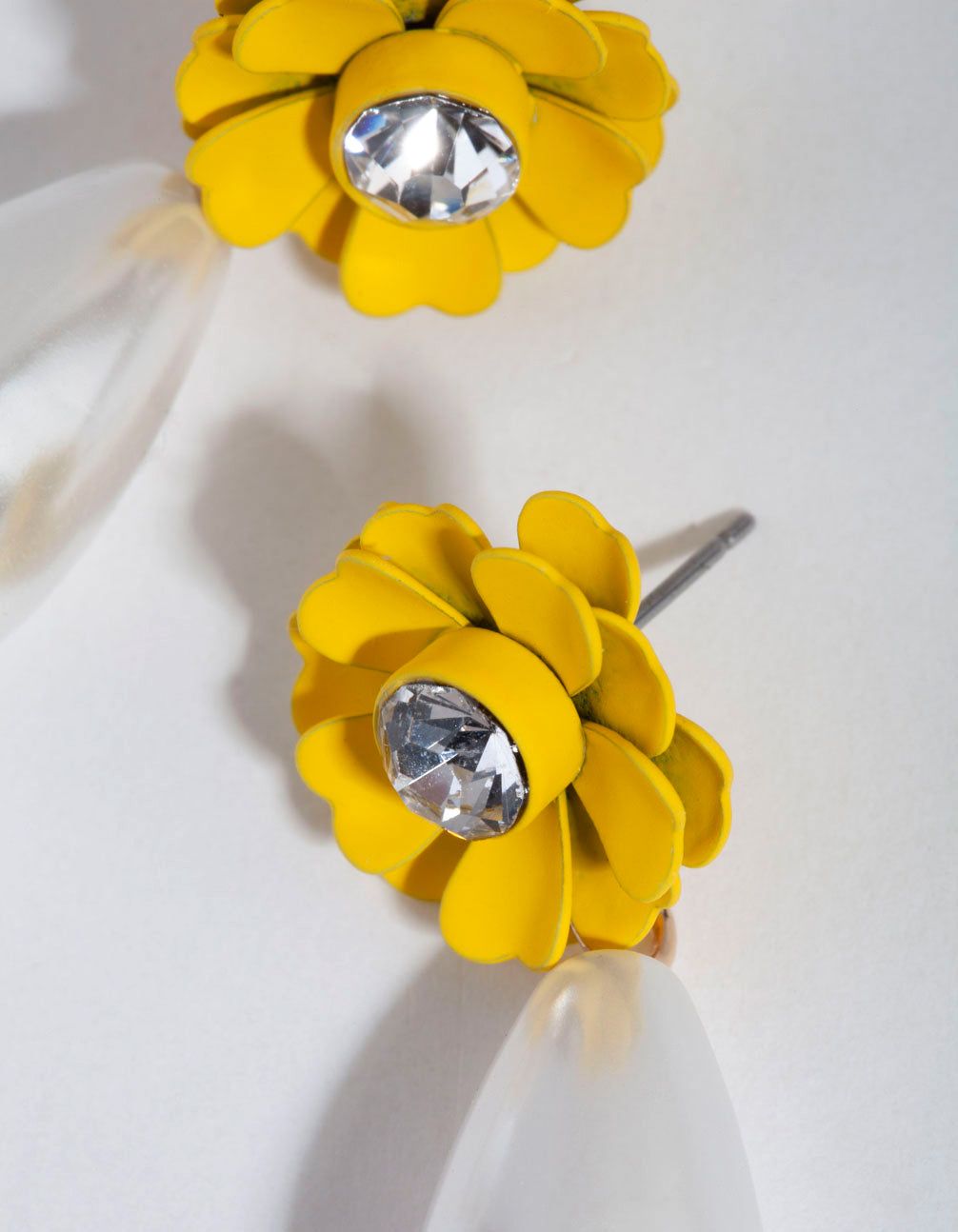 Yellow Flower Long Pearl Drop Earrings sold by lovisa product image thumbnail 3