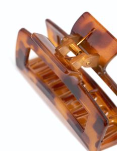 Brown Rectangle Outline Hair Claw Clip sold by lovisa