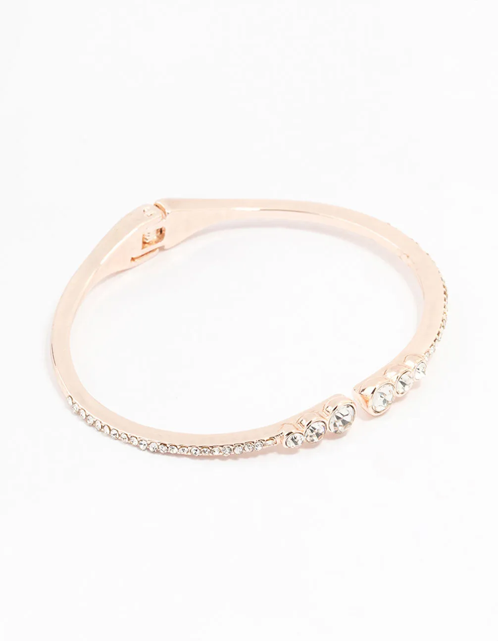 Rose Gold Diamante Bracelet sold by lovisa