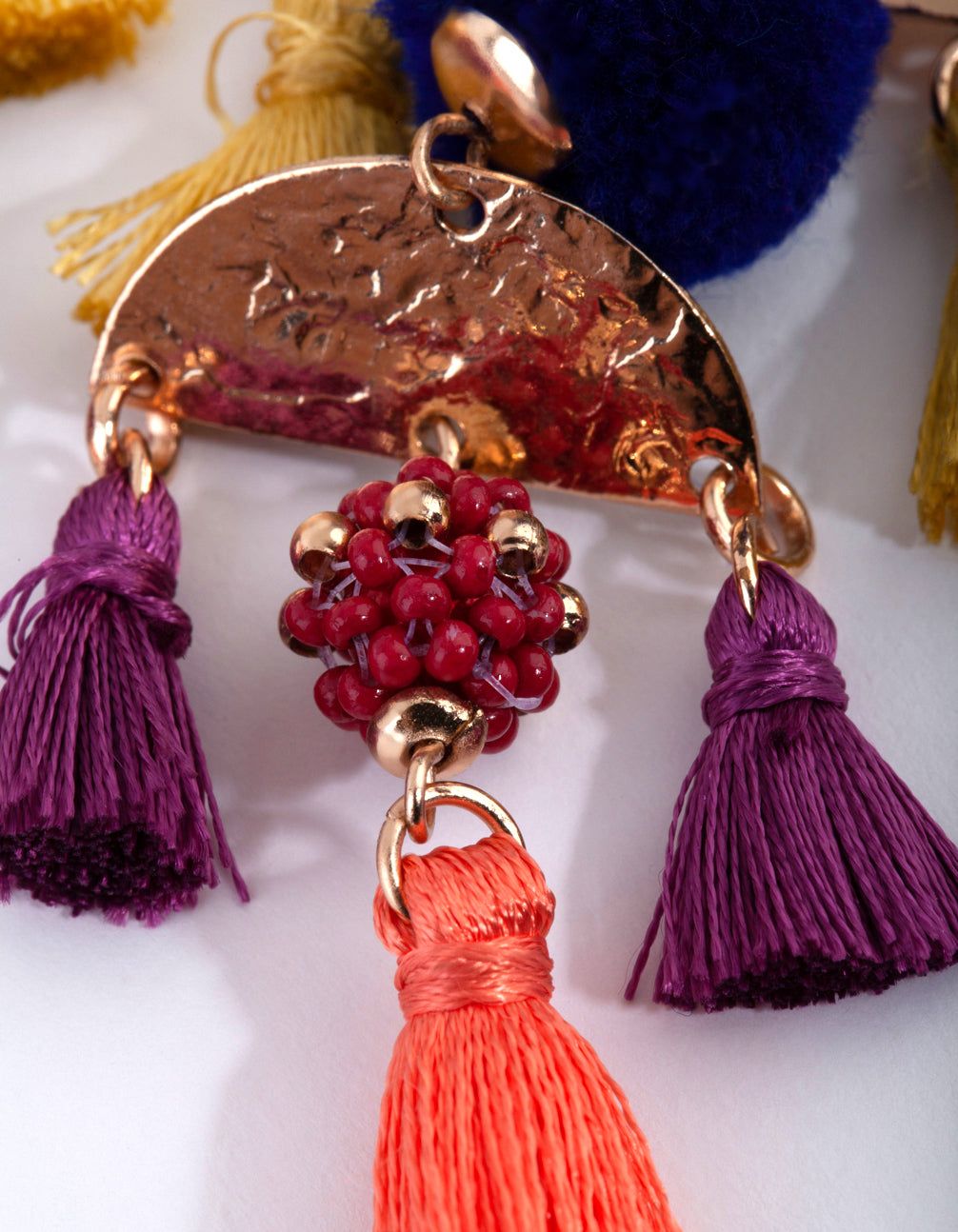 Festival Pom Pom Tassel Drop Earrings sold by lovisa product image thumbnail 3