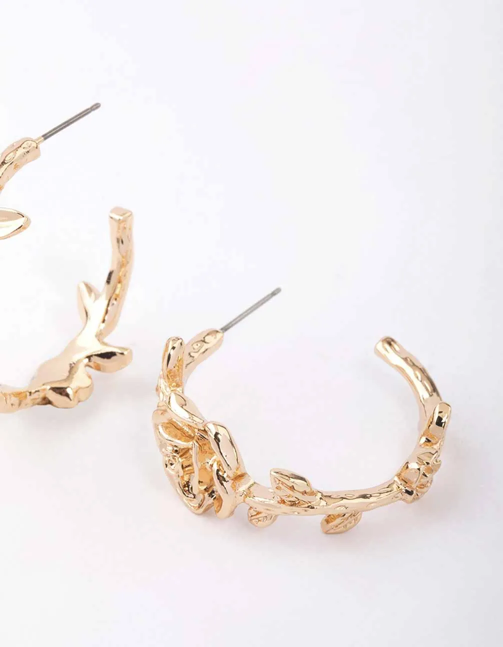 Gold Rose Hoop Earrings sold by lovisa product image thumbnail 3