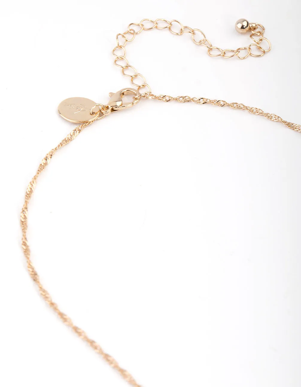 Gold Plated Cross & Coin Necklace sold by lovisa product image thumbnail 3