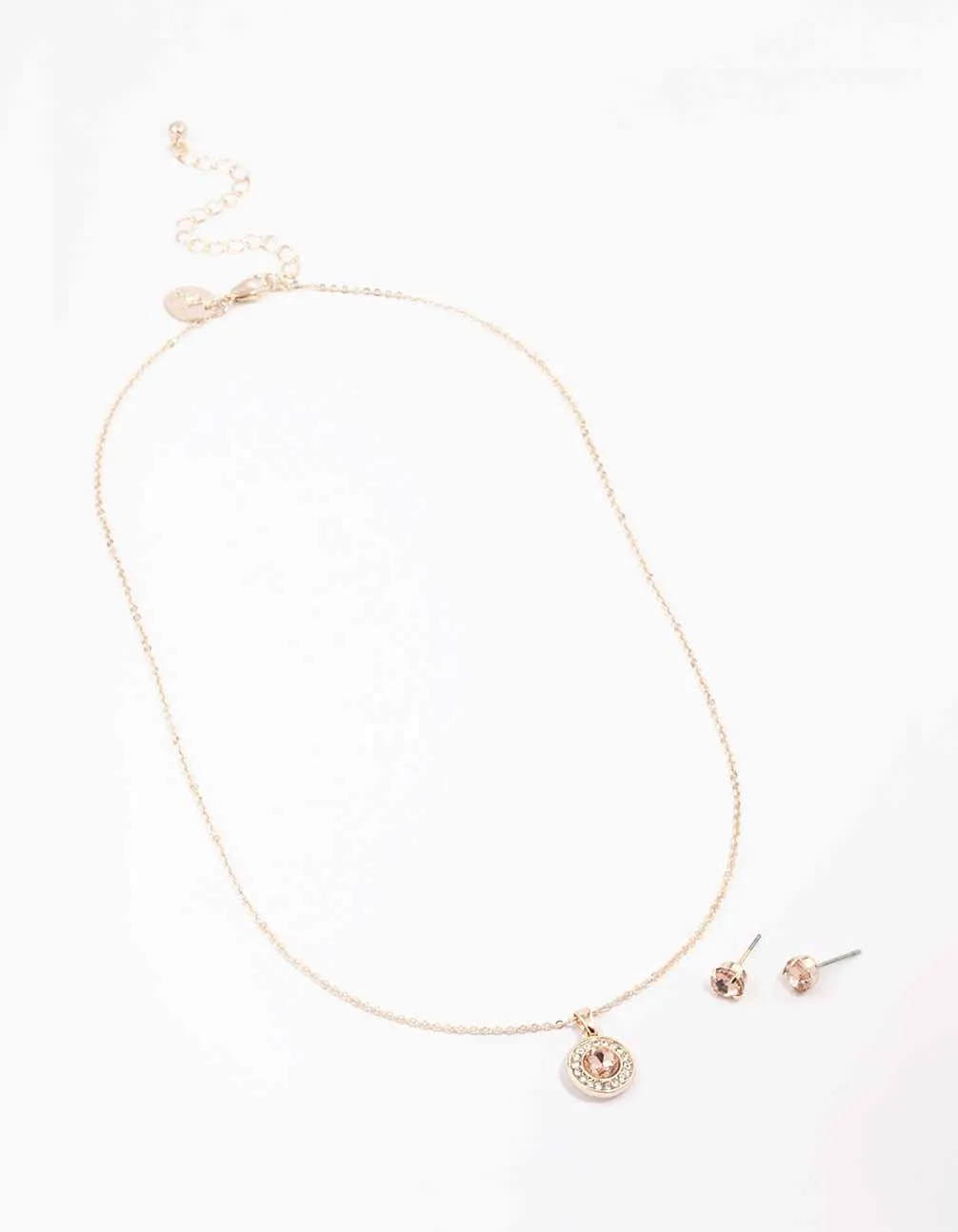 Rhodium Diamante Halo Jewellery Set sold by lovisa product image thumbnail 3