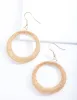 Gold Mesh Circle Earrings sold by lovisa