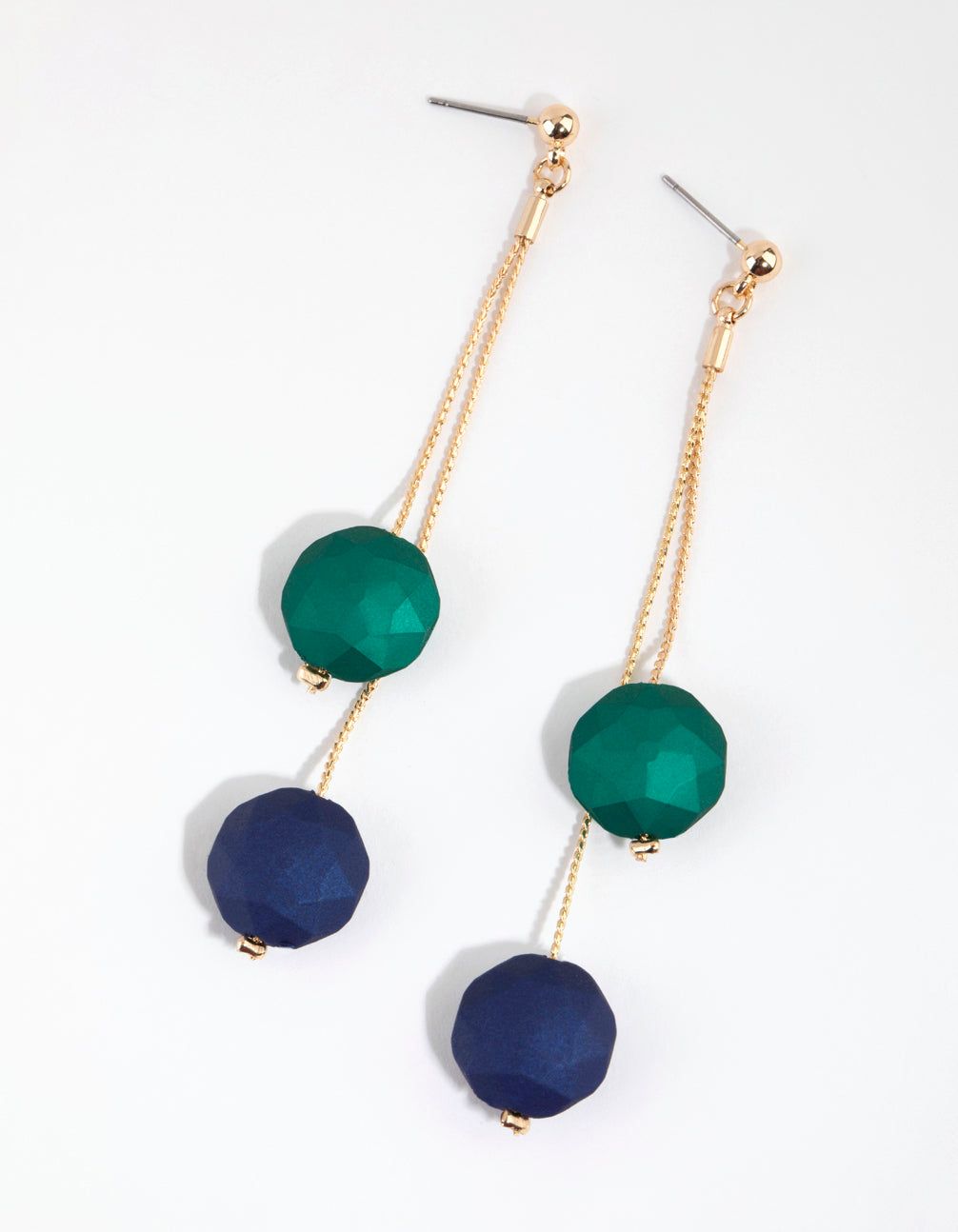 Gold Pearlised Ball Drop Earrings sold by lovisa