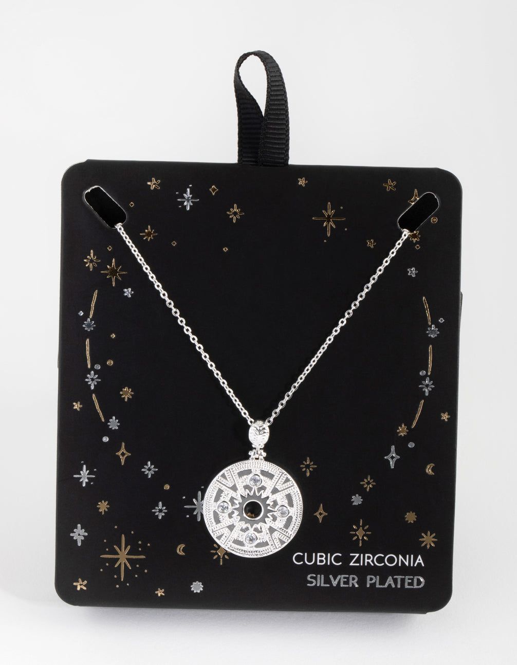 Silver Plated Open Centre Cubic Zirconia Necklace sold by lovisa product image thumbnail 3