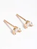 Gold Plated Sterling Silver Dolphin Tale Stud Earrings sold by lovisa