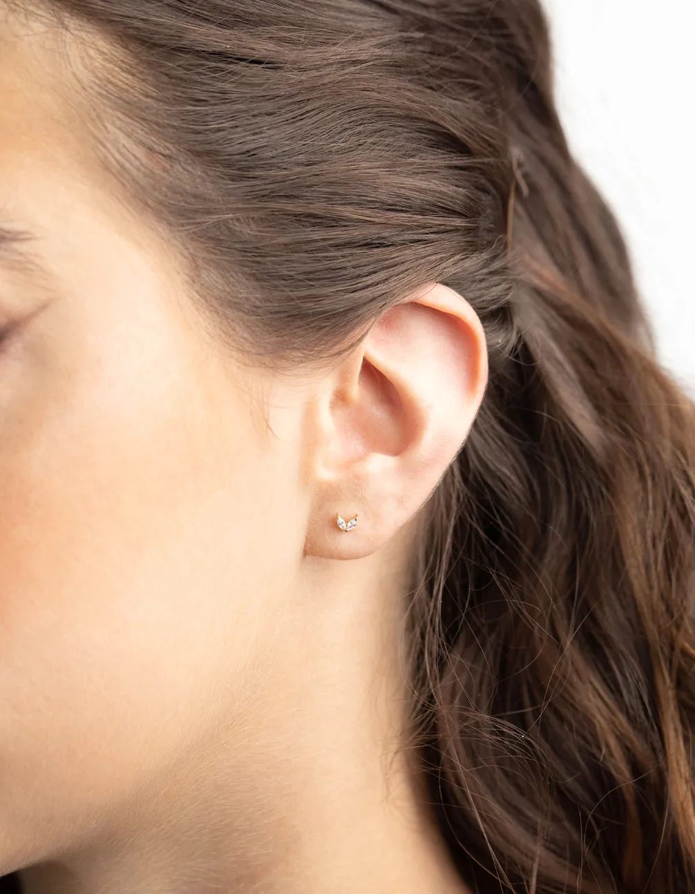 Gold Plated Sterling Silver Dolphin Tale Stud Earrings sold by lovisa product image thumbnail 2