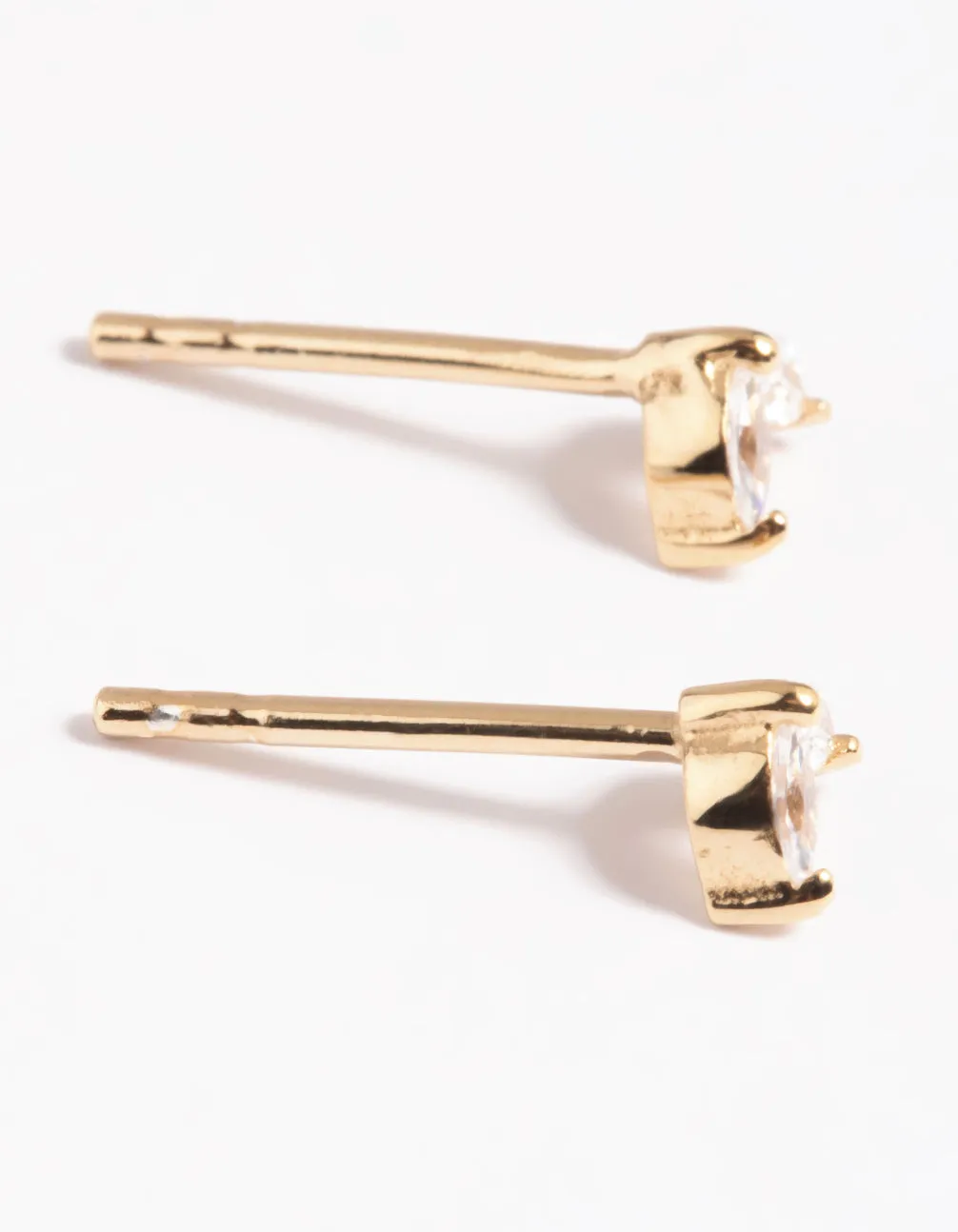Gold Plated Sterling Silver Dolphin Tale Stud Earrings sold by lovisa product image thumbnail 4
