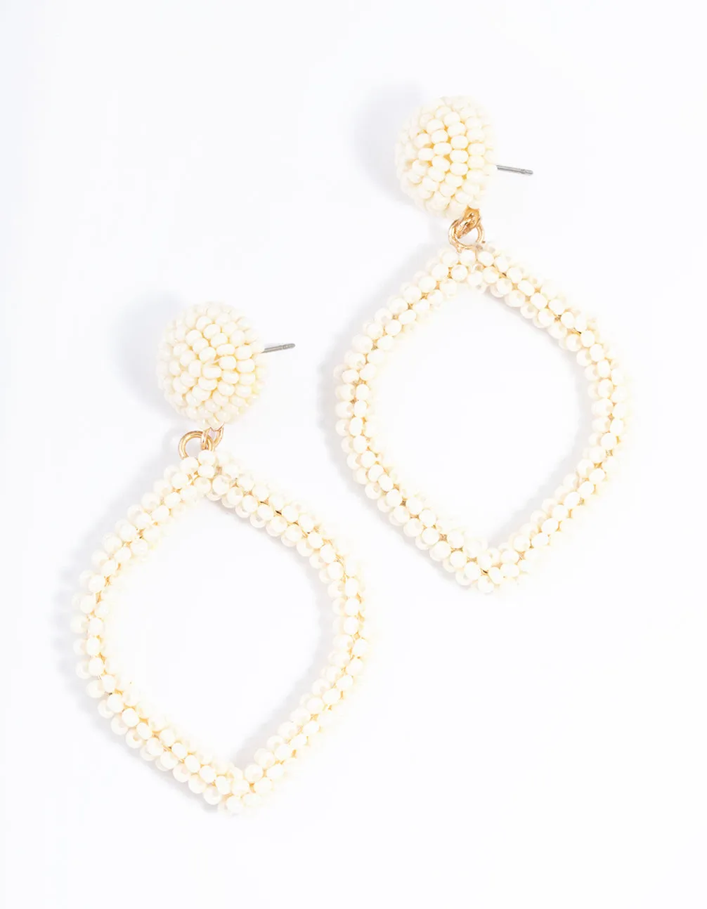Gold Bead Diamond Drop Earrings sold by lovisa product image thumbnail 5